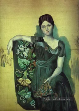Portrait d’Olga dans le fauteuil 1917 Pablo Picasso Peinture à l'huile